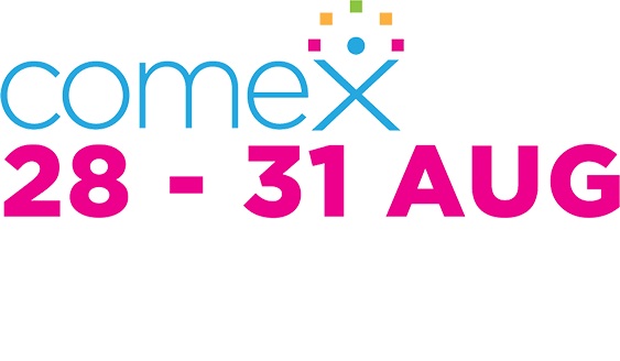 COMEX 2025 Singapore Badge - Asia's Largest Consumer Electronics and IT Show featuring MSI Gaming PCs