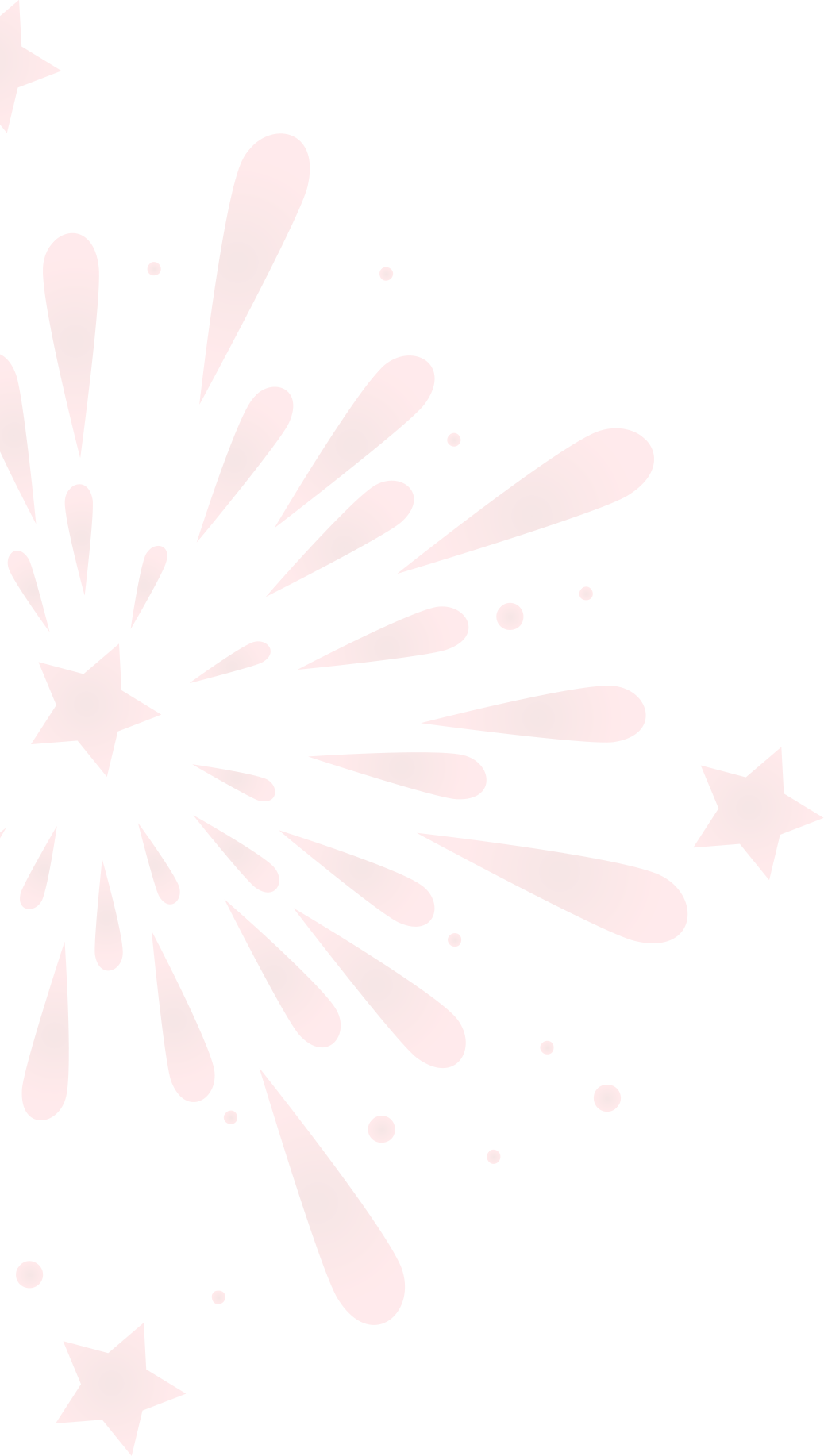 flower decoration on the left side