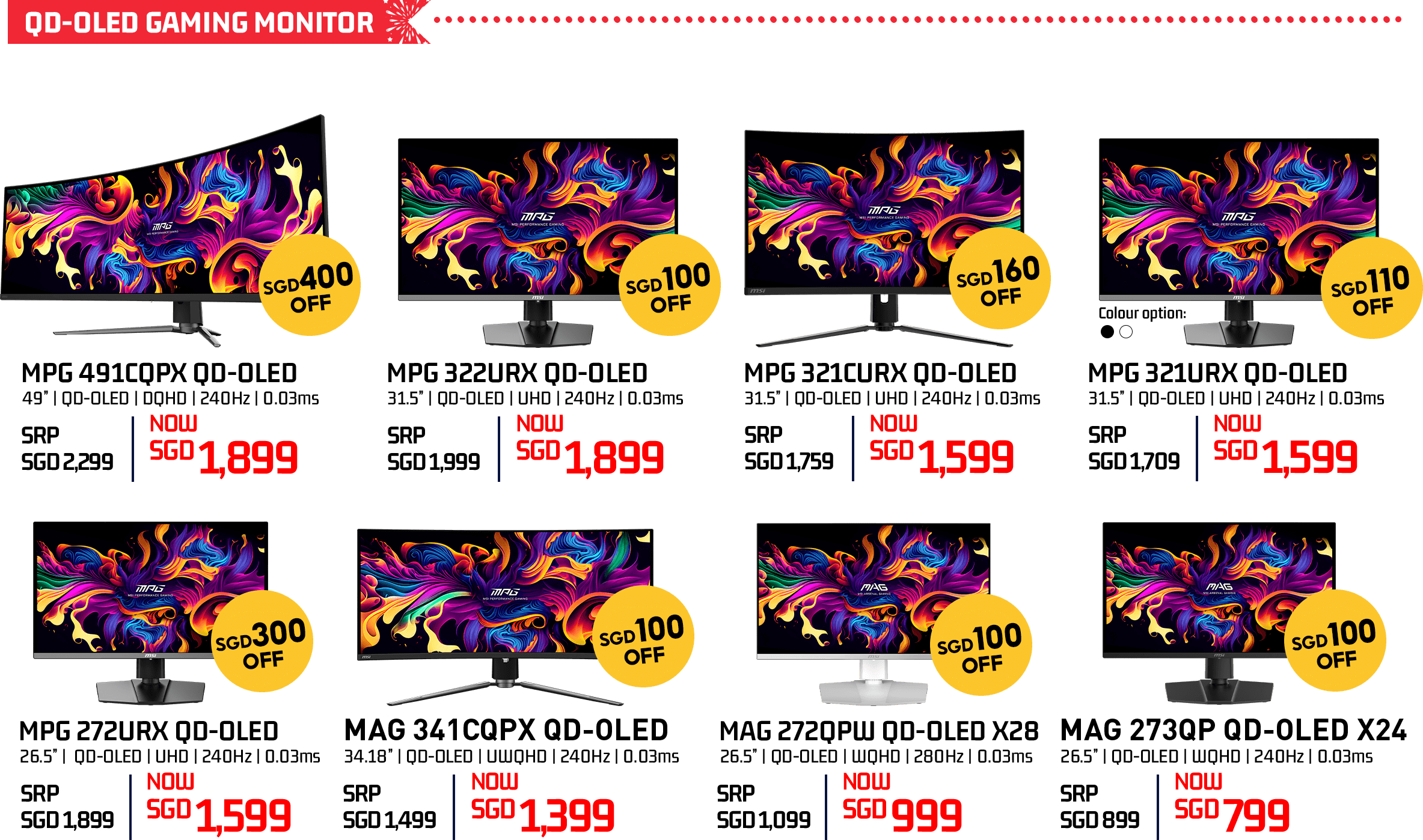 MSI qd-oled gaming monitor