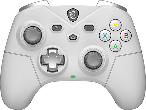 MSI FORCE GC300 wireless gaming controller in white color with ergonomic design and responsive controls for enhanced gaming experience