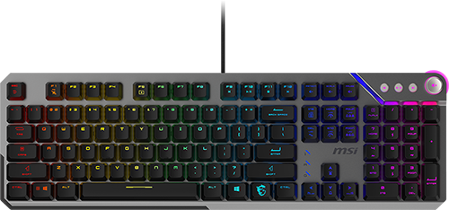 MSI STRIKE 600 gaming keyboard with RGB backlighting and mechanical switches for professional gaming performance