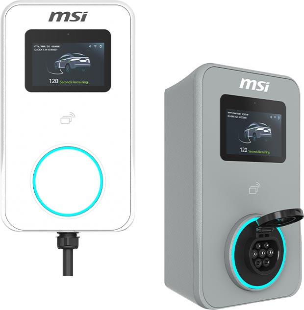 MSI Eco Premium and Eco Premium Socket commercial EV chargers