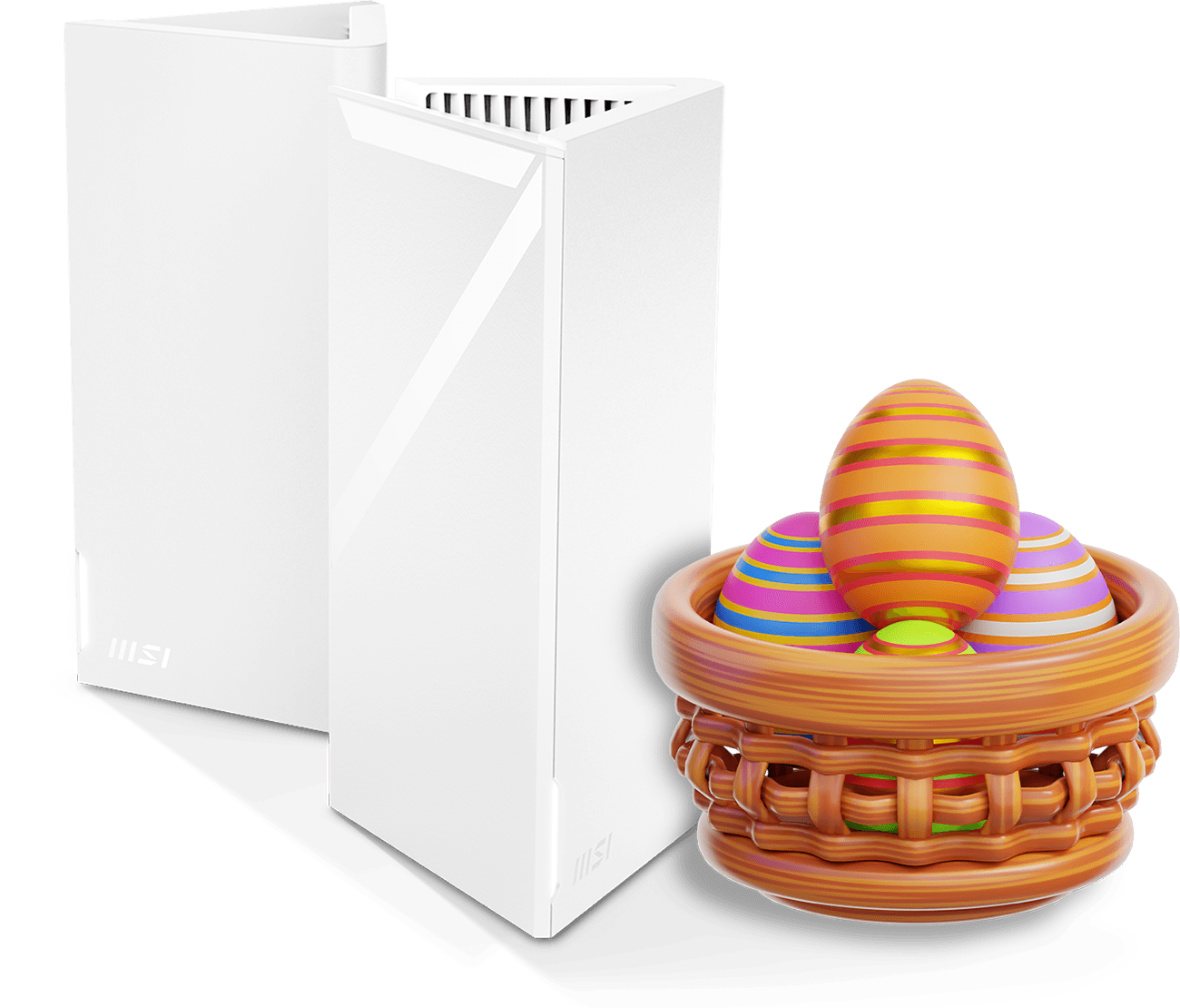 MSI Roamii mesh Wi-Fi systems and RadiX routers — Easter deals.