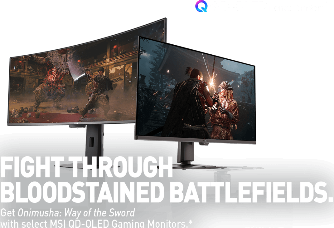 MSI QD-OLED gaming monitors product lineup