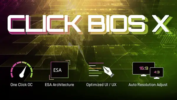 MSI Click BIOS - One-click optimization for Intel / AMD motherboards, effortlessly and efficiently