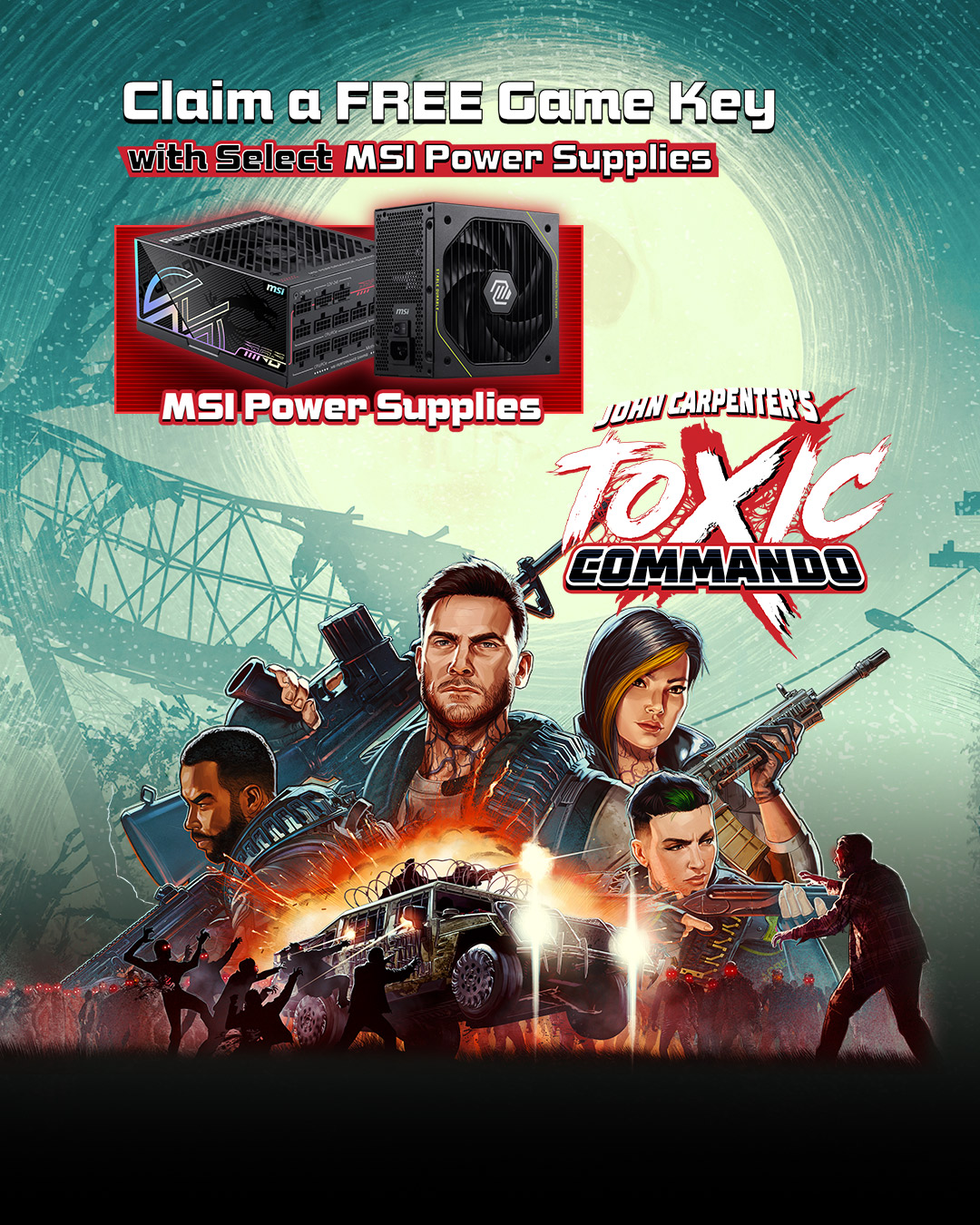 John Carpenter's Toxic Commando Game Bundle Promotion