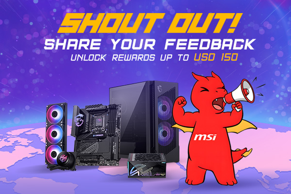 Join Shout Out for MSI promotion banner