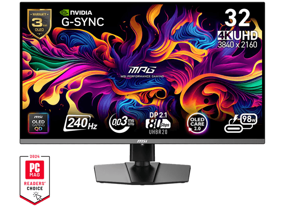 MPG 321URX QD-OLED X24 monitor