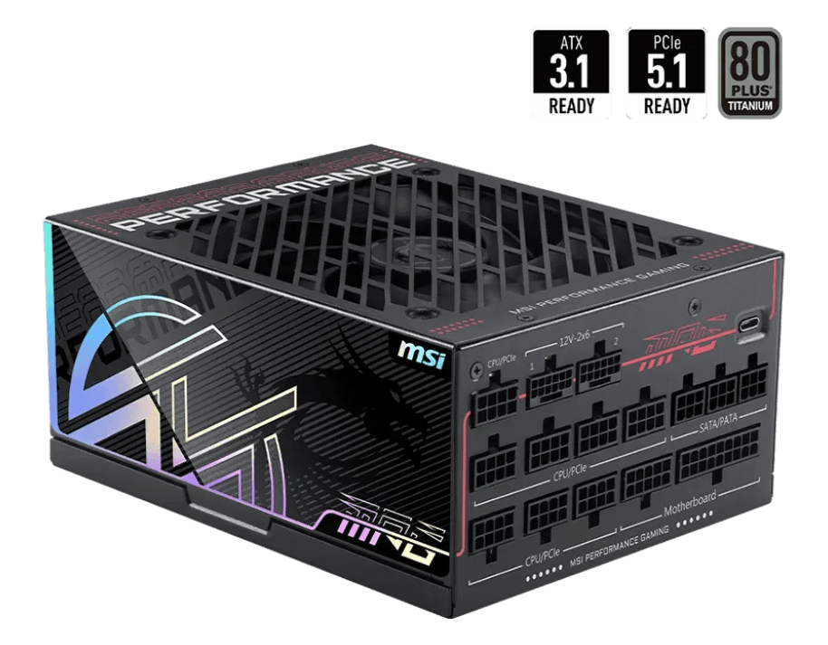 MPG Ai1300TS PCIE5 power supply