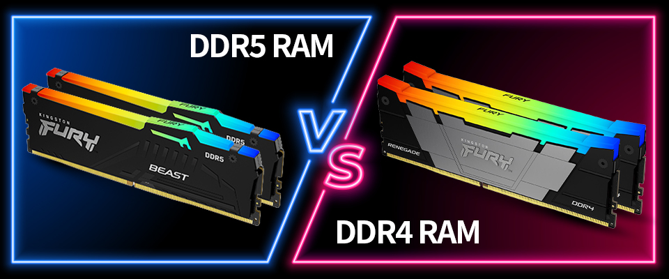 DDR4 and DDR5 platform upgrade comparison visual