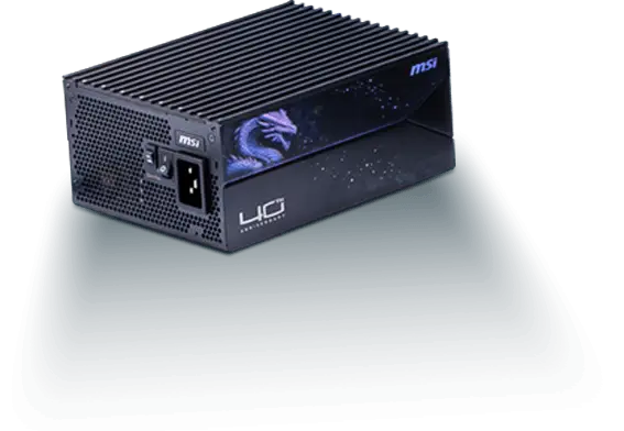 MSI MEG Ai1600T PCIE5 DRACO EPIC EDITION 40th Anniversary power supply