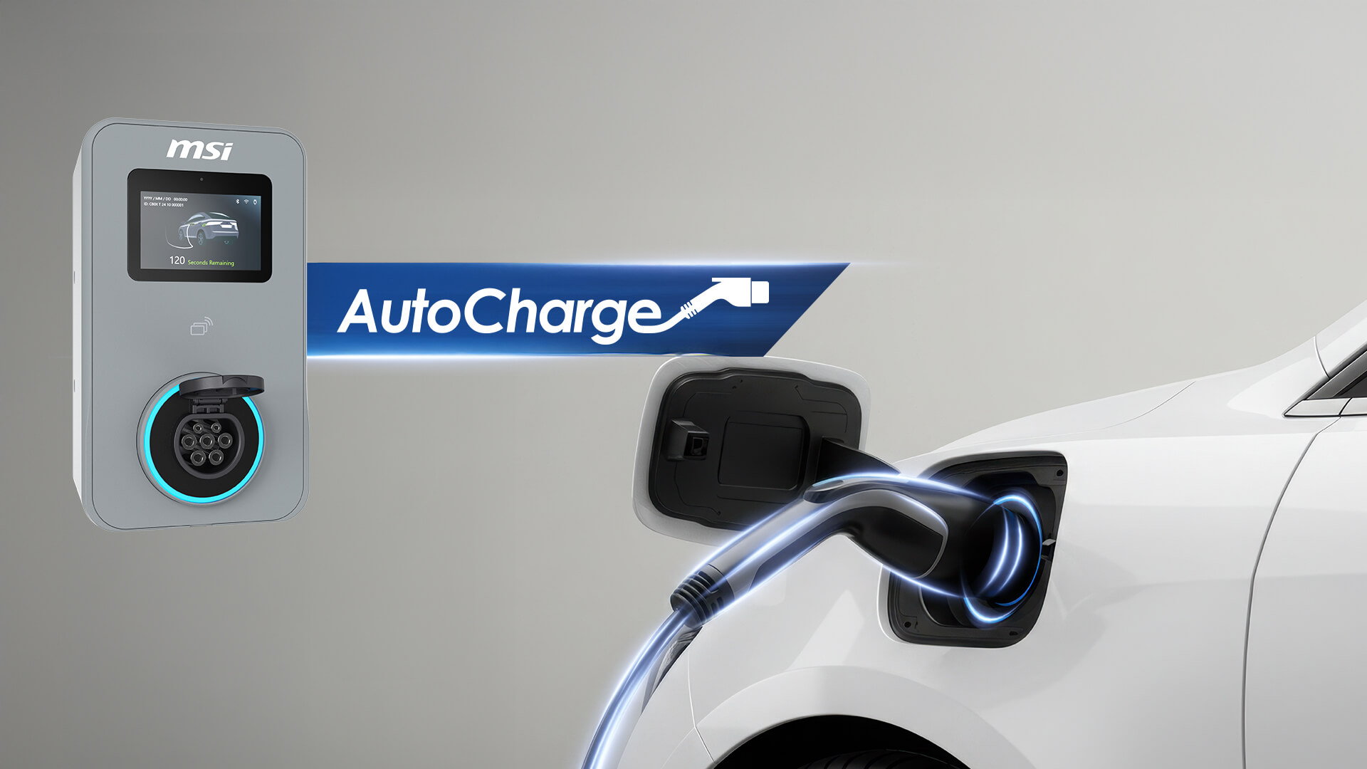 Plug, identify, and charge with automatic vehicle recognition on MSI Eco charger