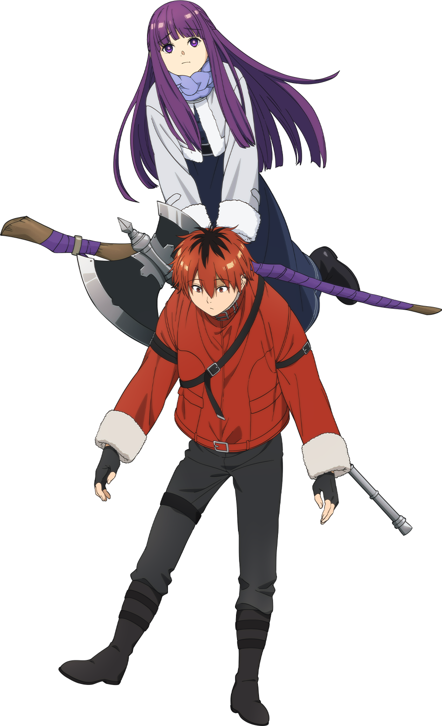 Frieren and Himmel characters with Frieren Edition keyboard