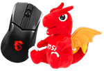 Clutch GM31 Lightweight Wireless + Dragon Doll
