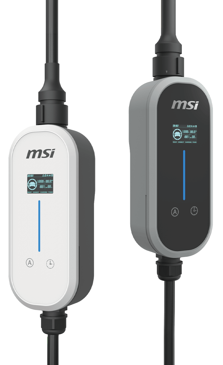 MSI EZgo white and grey chargers