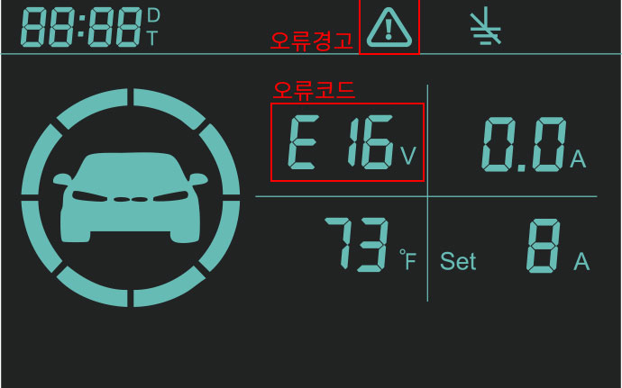 1.8인치 디스플레이 화면 오류