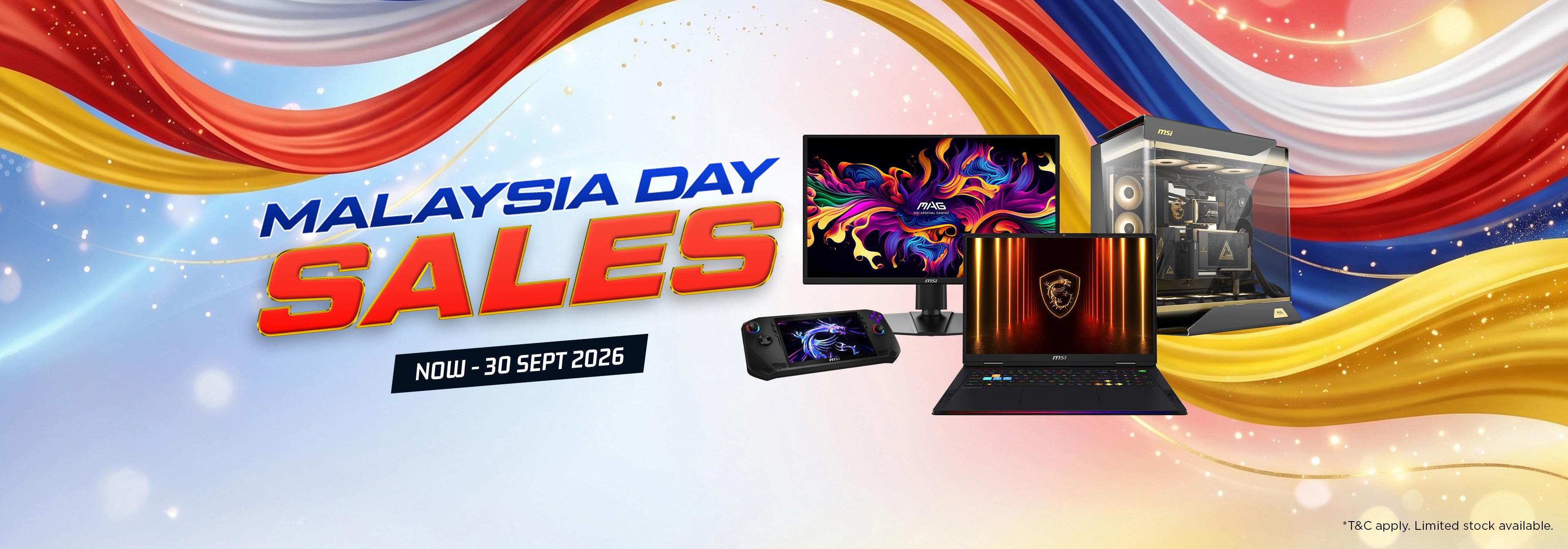 MSI Malaysia Day Sales key visual