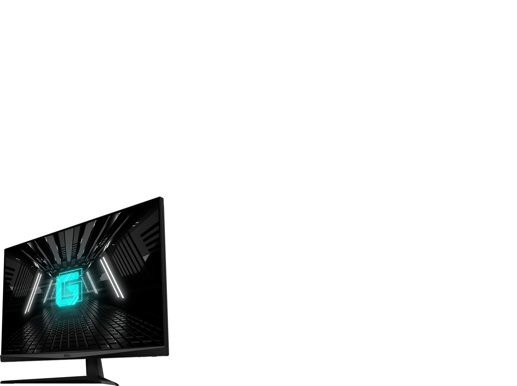 Left gaming monitor in key visual