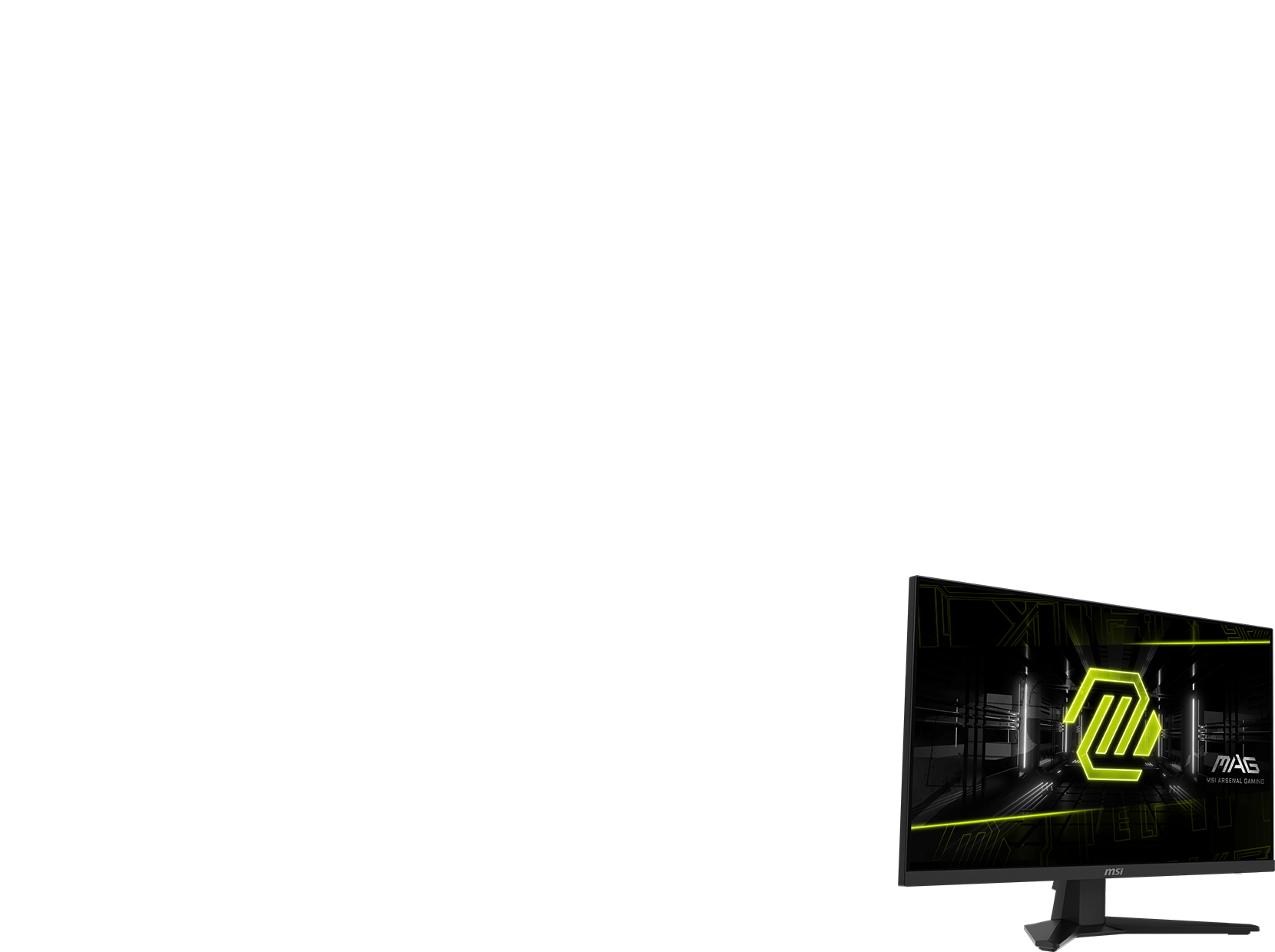 Right gaming monitor in key visual