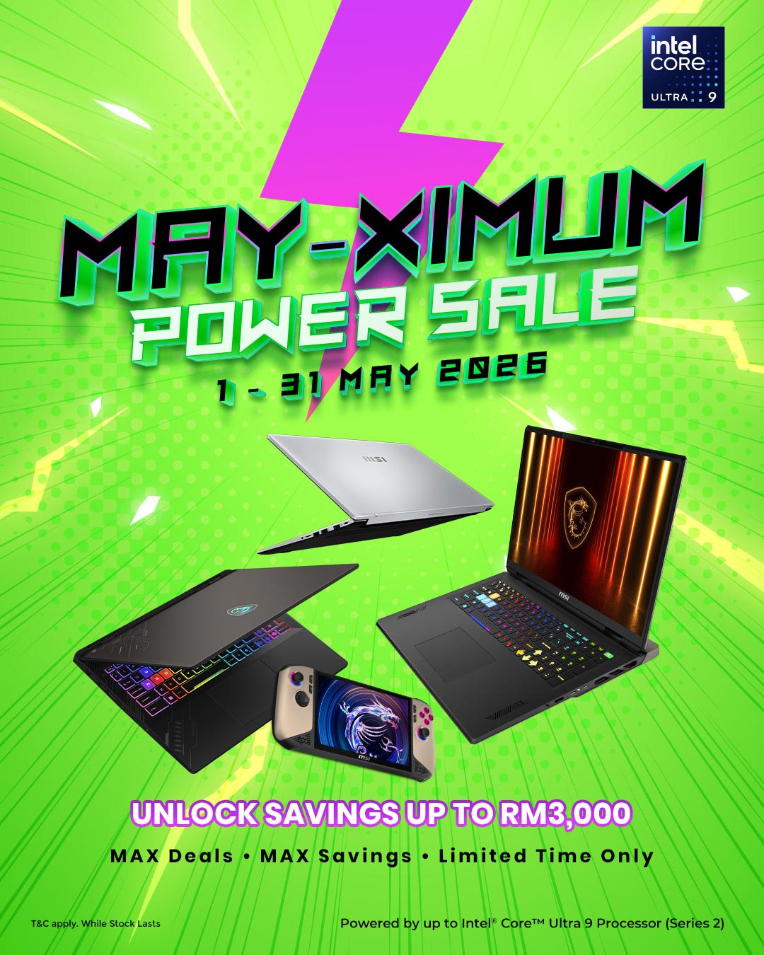 May-ximum Power Sale — Double Month, Double Perks hero banner