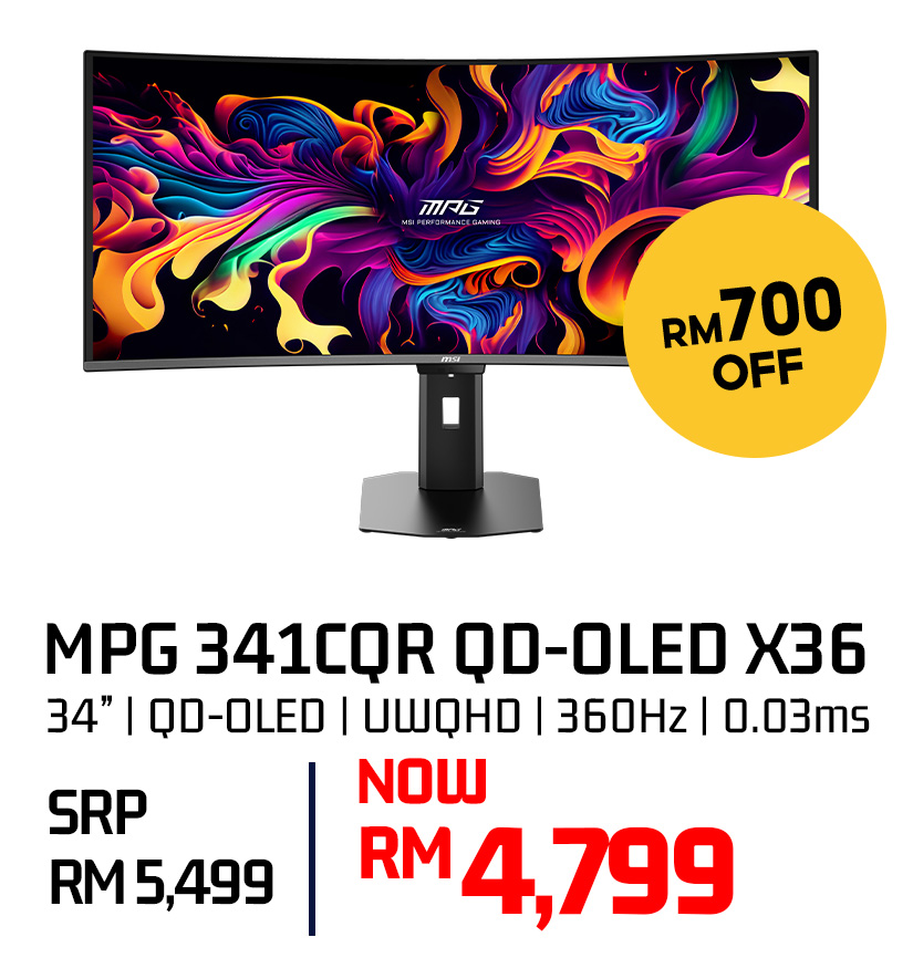 MSI MPG 341CQR QD-OLED X36
