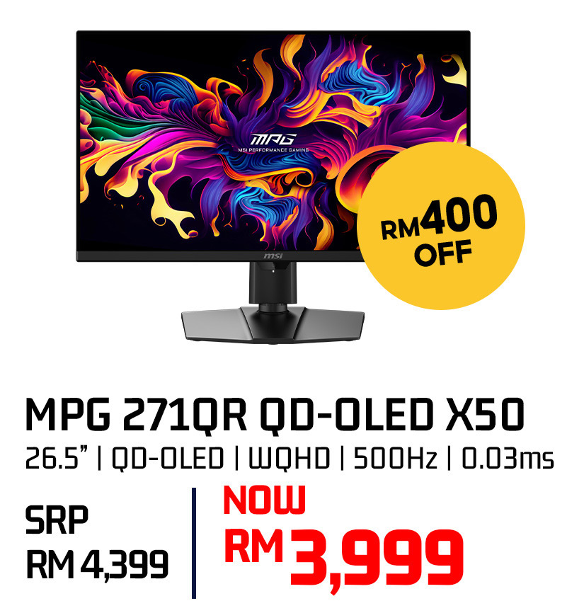 MSI MPG 271QR QD-OLED X50