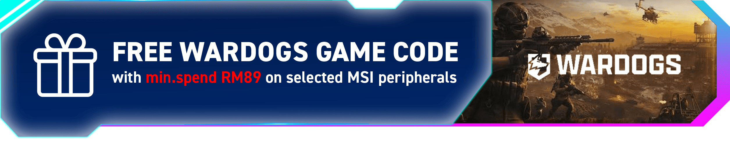 FREE DRAGONSWORD: AWAKENING GAME CODE with min.spend RM89 on selected MSI peripherals