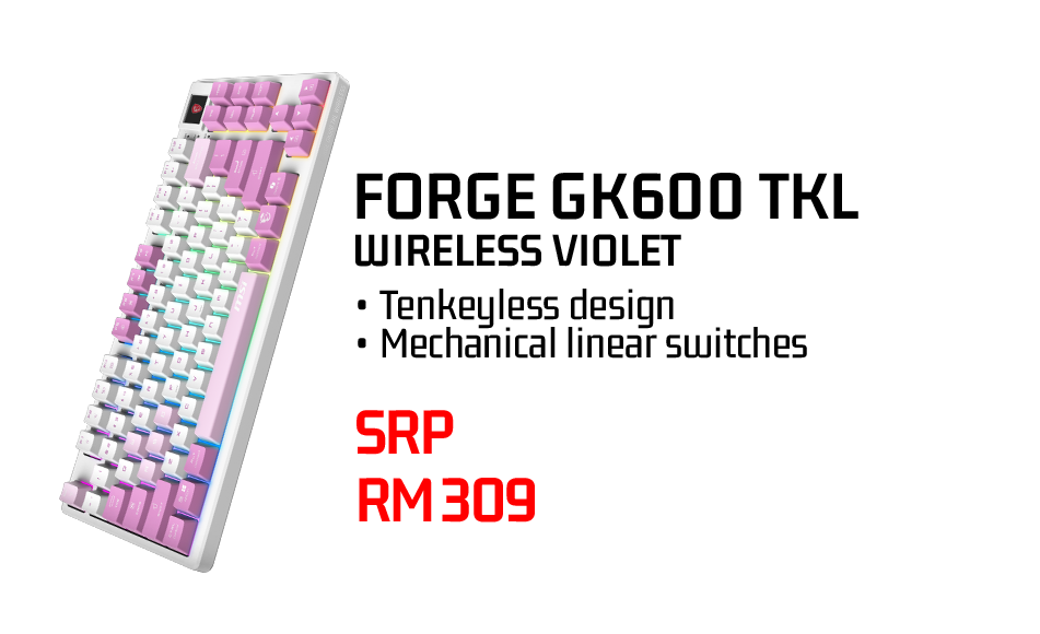 FORGE GK600 TKL WIRELESS VIOLET