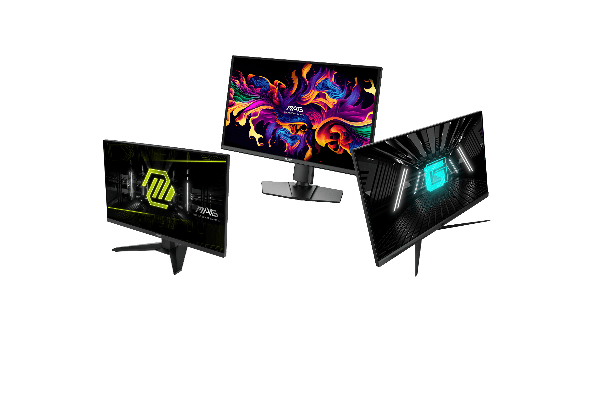 MSI monitor lineup featured in the Power Your Pixels promotion