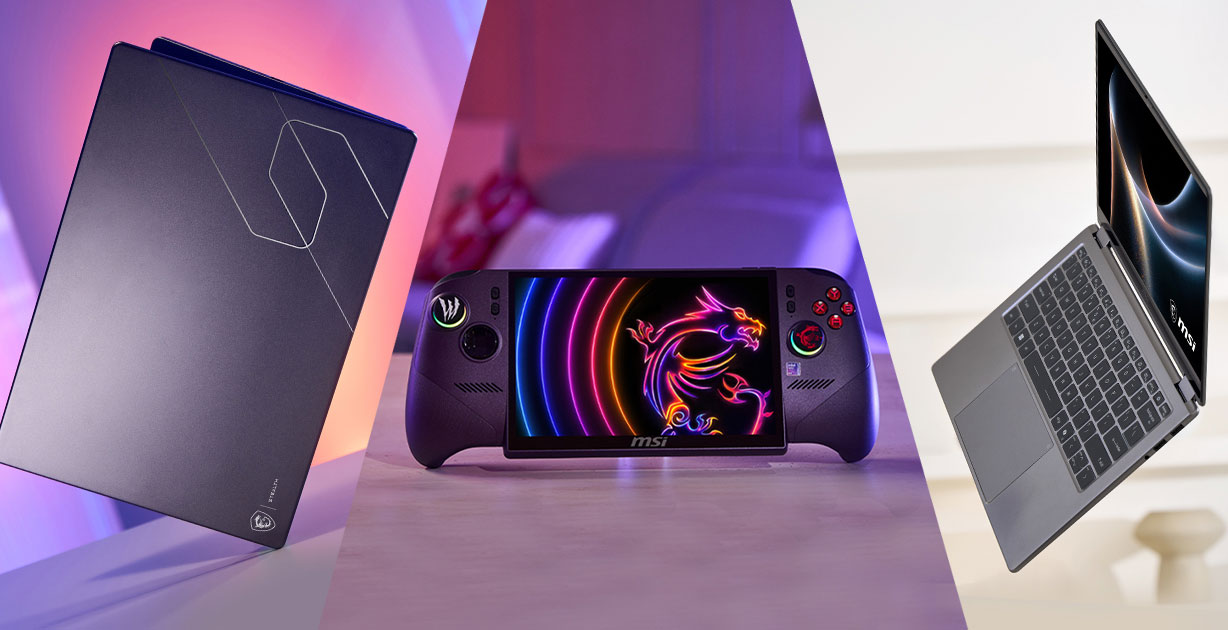 MSI Laptop and Handheld series banner