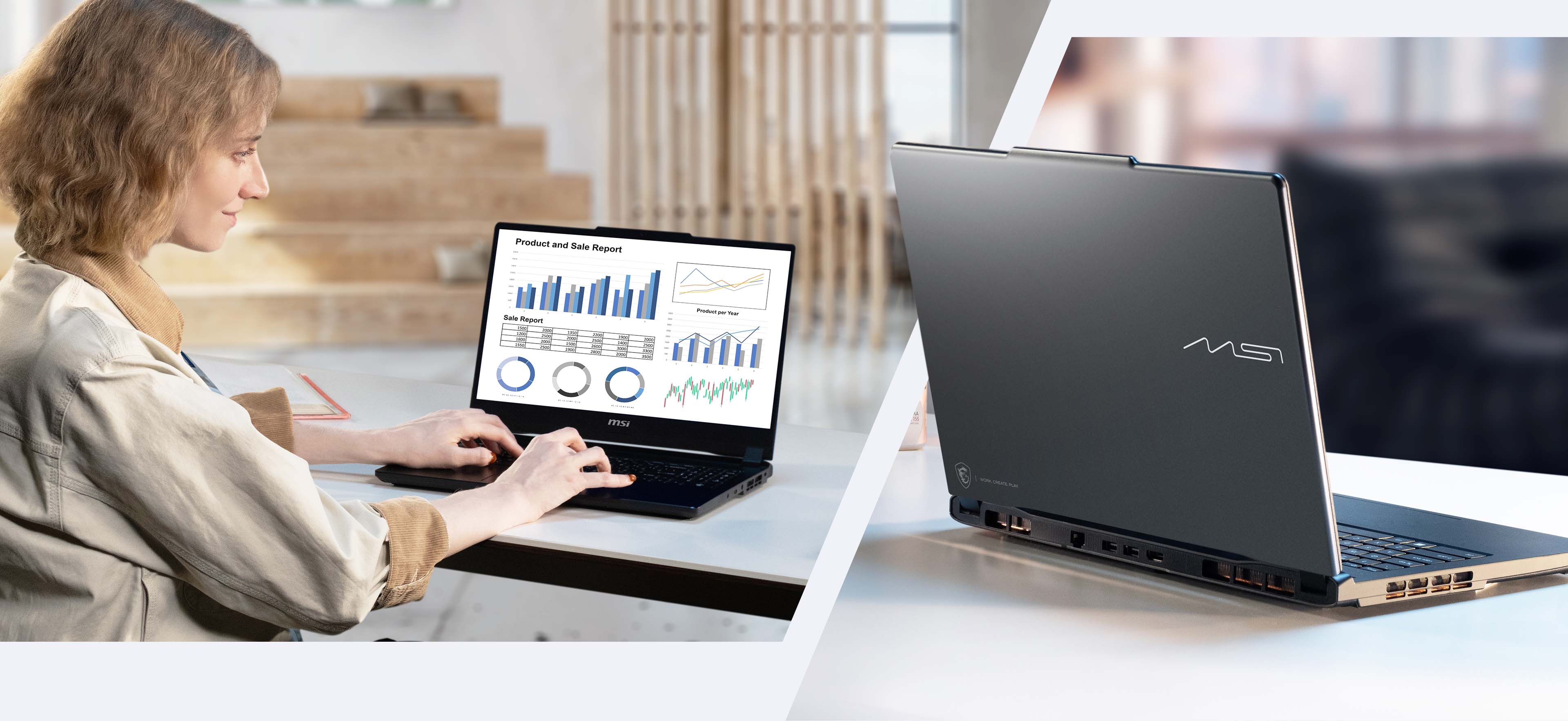MSI Venture 系列 all-round business laptop