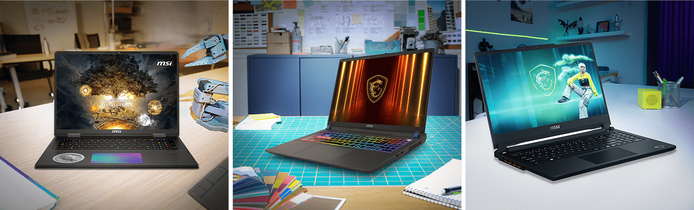 MSI laptops powered by NVIDIA GeForce RTX for back to school
