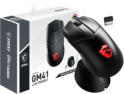 MSI Clutch GM41 Lightweight Wireless Gaming Mouse