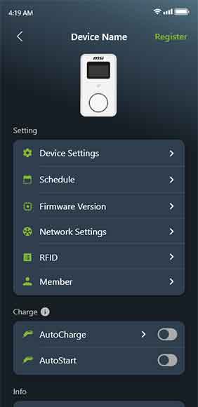 Schedule Charging Reservations