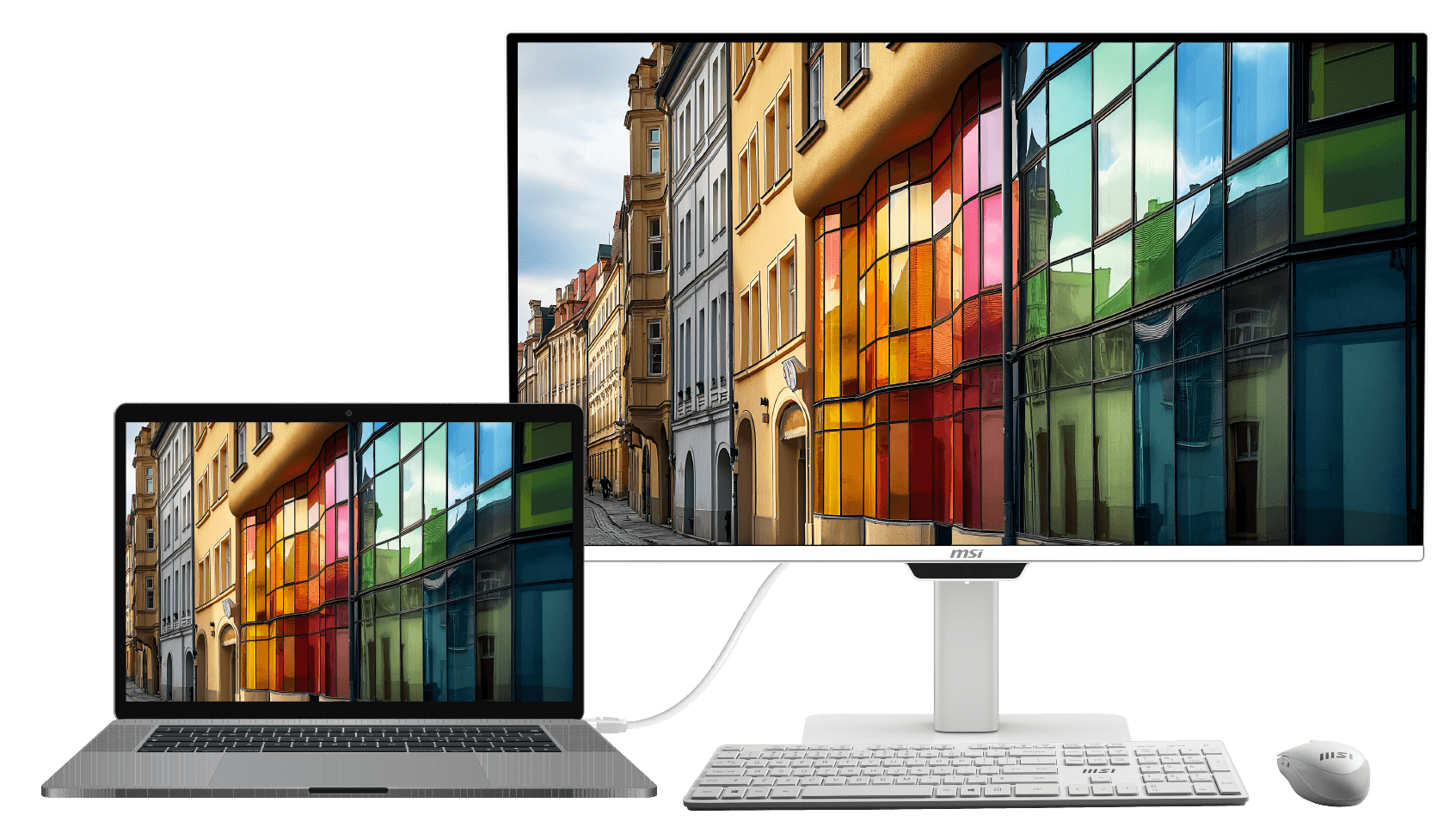 Monitor color base display