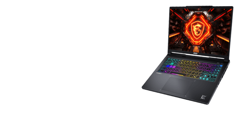 MSI laptop, hero key visual 3