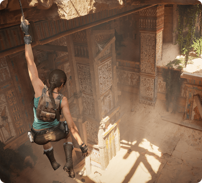 Tomb Raider: Legacy of Atlantis key art featuring Lara Croft