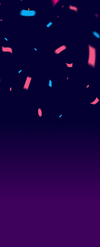 Intel Gamer Days purple confetti background