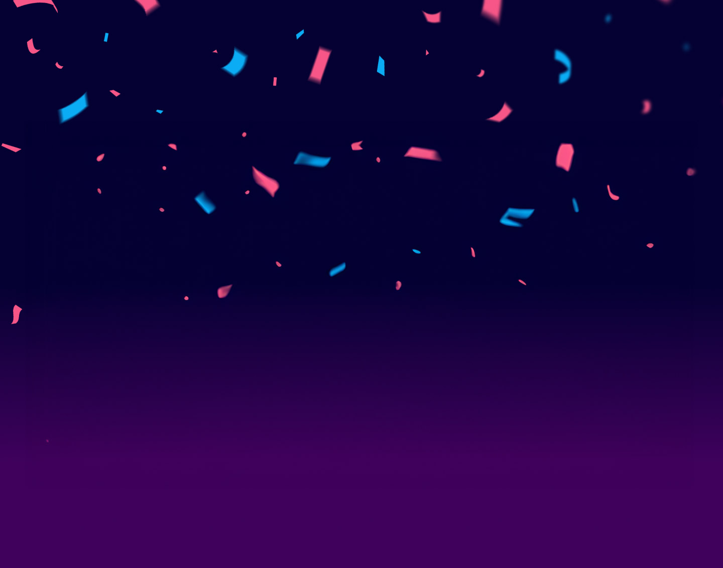 Intel Gamer Days purple confetti background