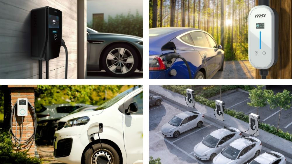 MSI EV Charging solutions and hardware lineup
