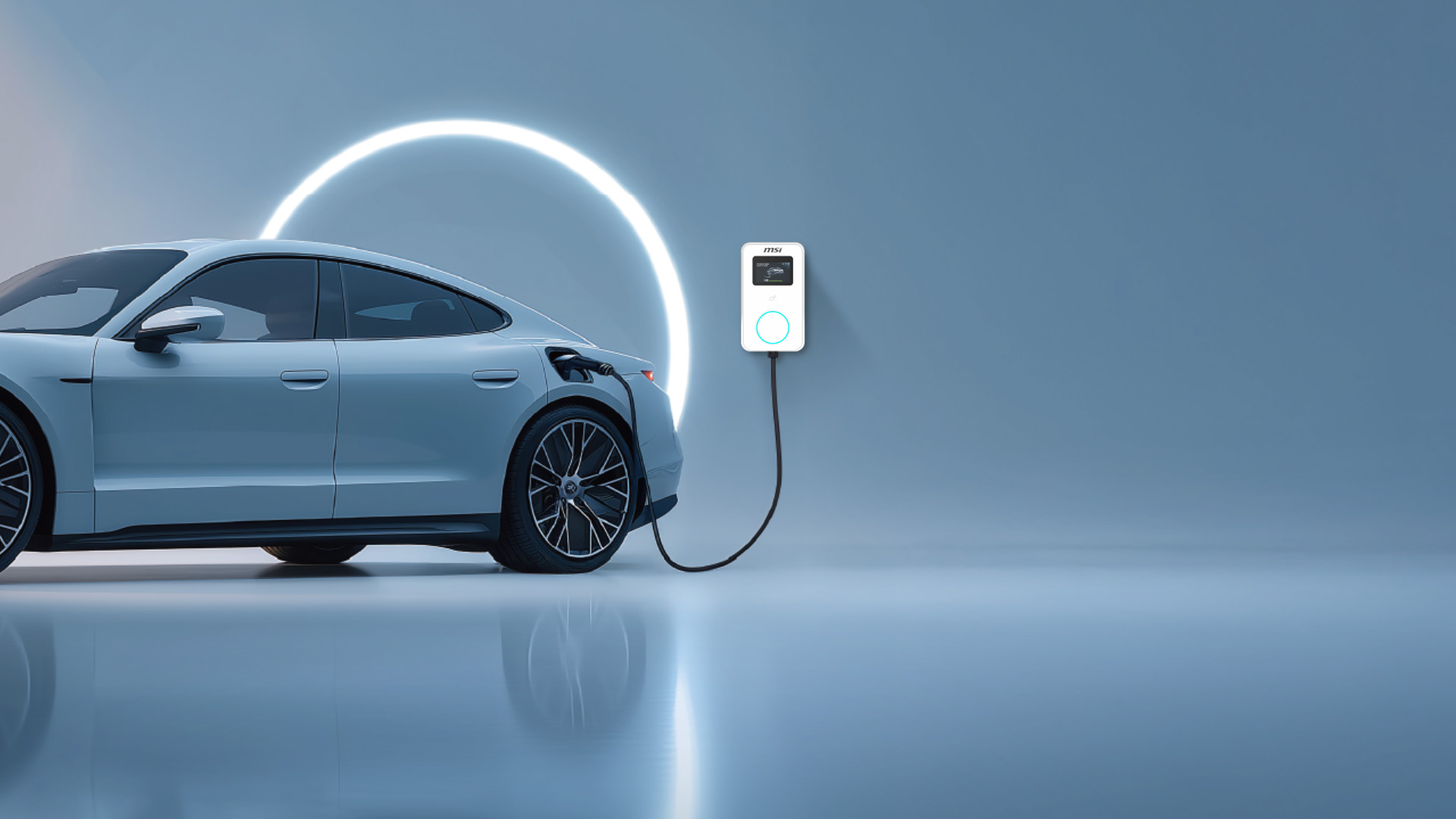 搭配 aConnect App 的微星 Eco 系列智慧電動車充電樁，提供安全受控的充電體驗