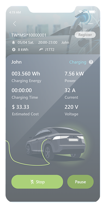 aConnect live status and start/stop controls