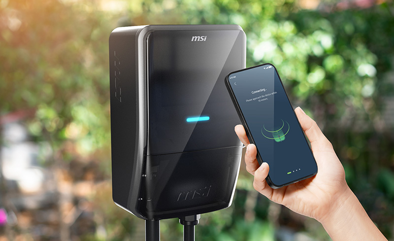 aConnect works with all MSI home and commercial chargers