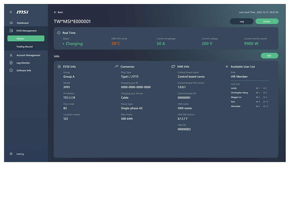eConnect OTA firmware updates, role-based access, and uptime alerts