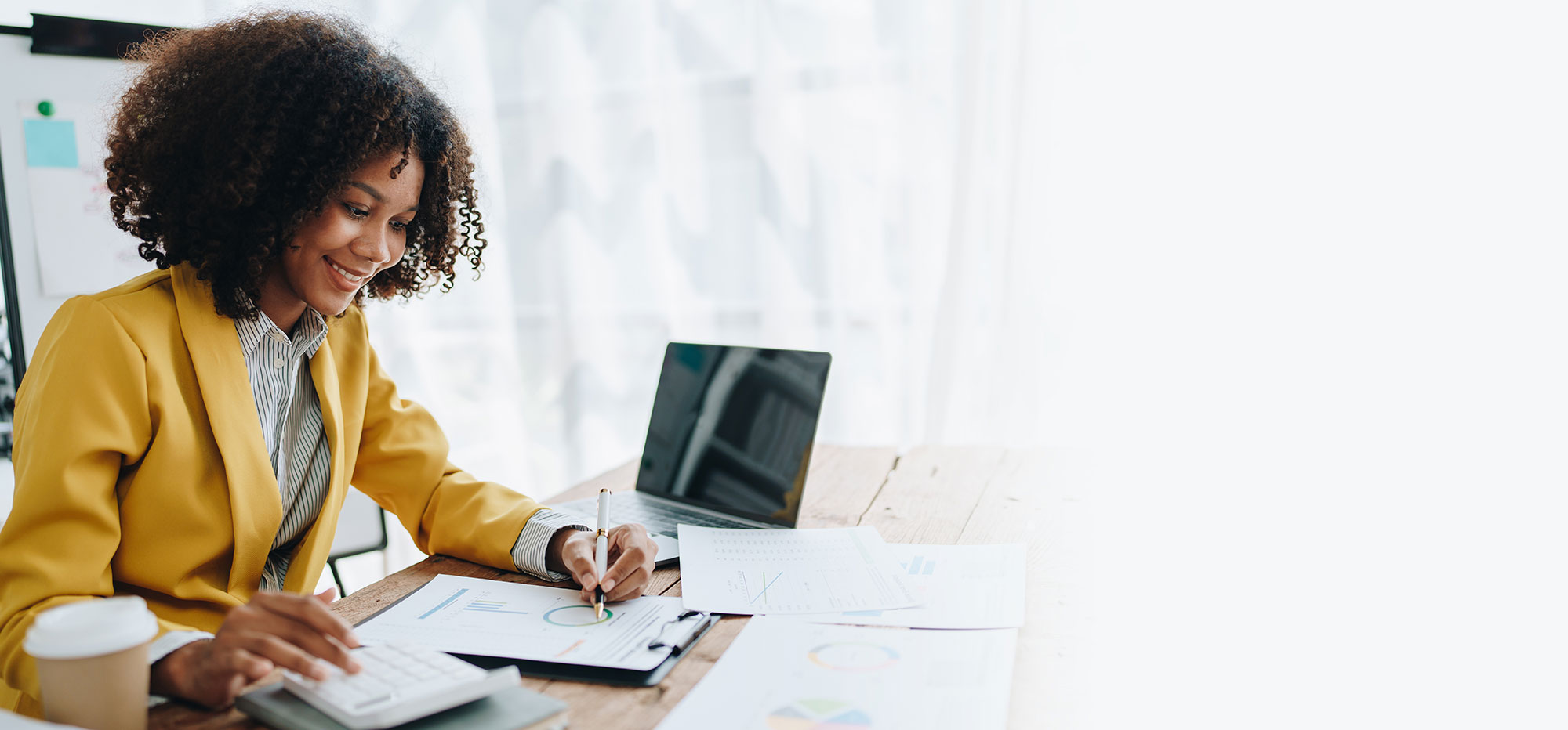 Property manager reviewing MSI eConnect dashboard data for resident billing reports.