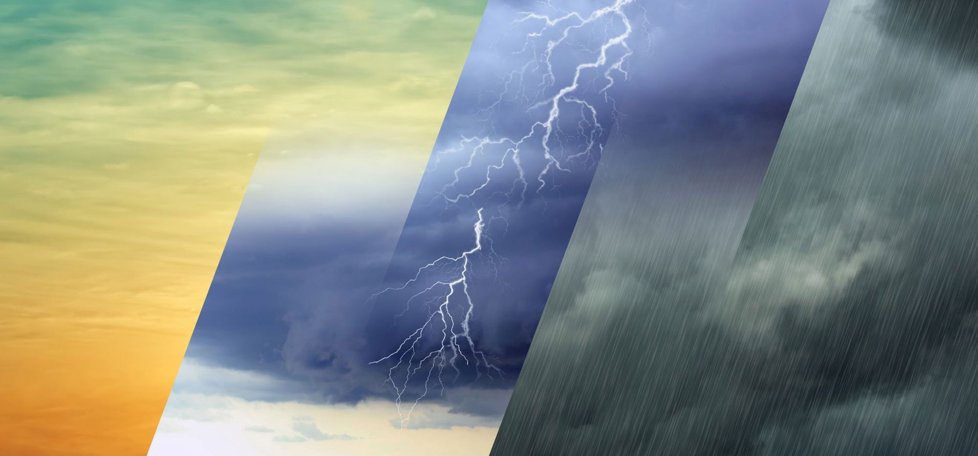 A range of weather conditions under which MSI EV charging stations function well due to their high IP rating.