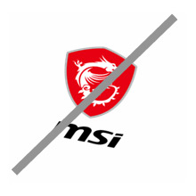 msi logo error example - Distortion and rotation are prohibited