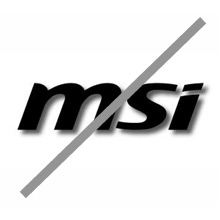 msi logo error example - Do not add shadow or outline