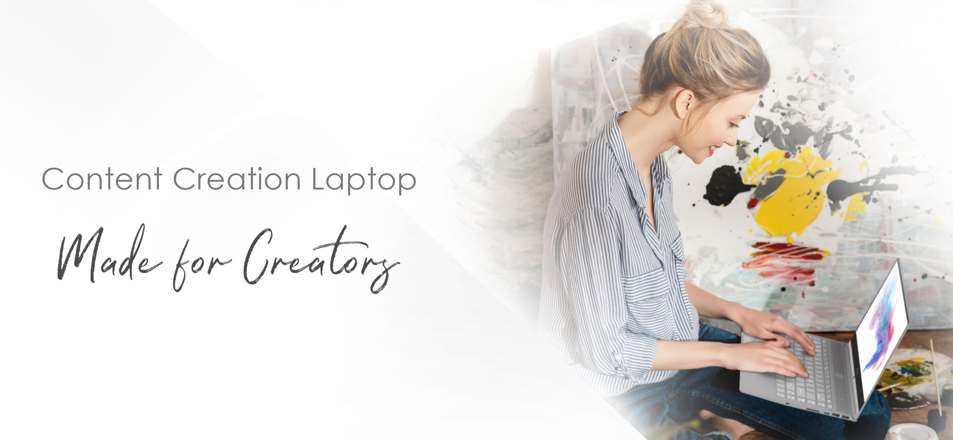 creation laptop banner