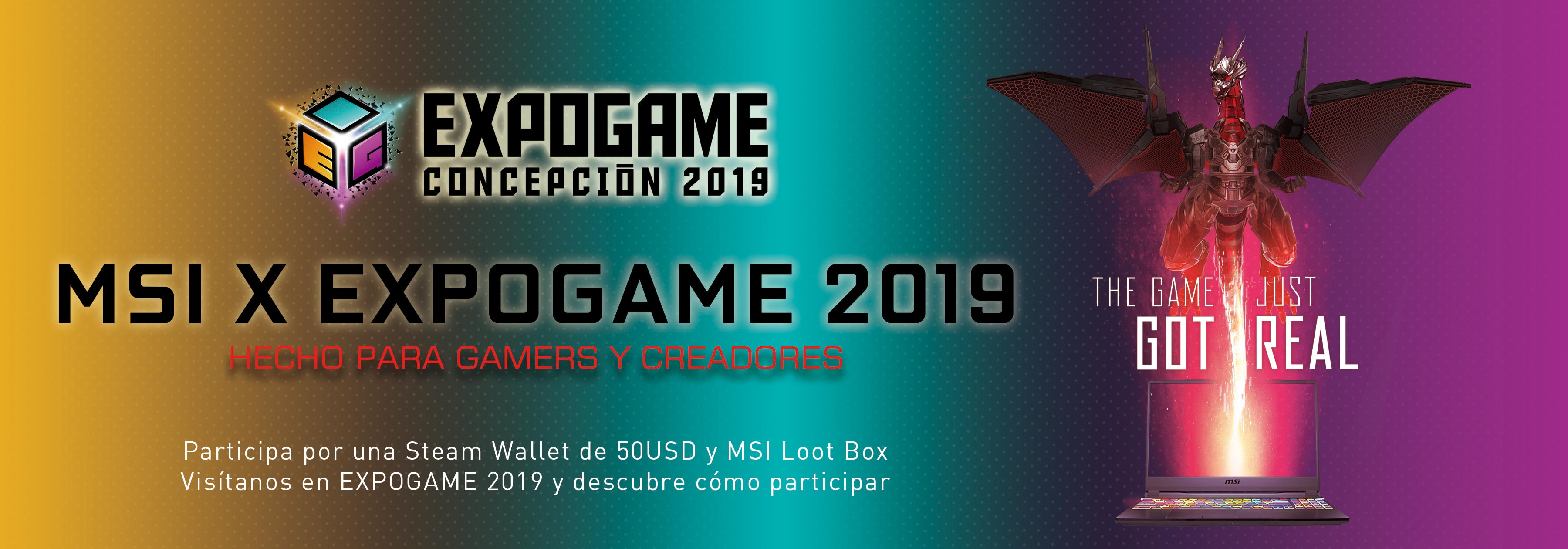 msi x expogame 2019 event banner